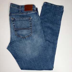 Hollister Epic Flex Men's Slim Straight Jeans 36x34 Medium Wash